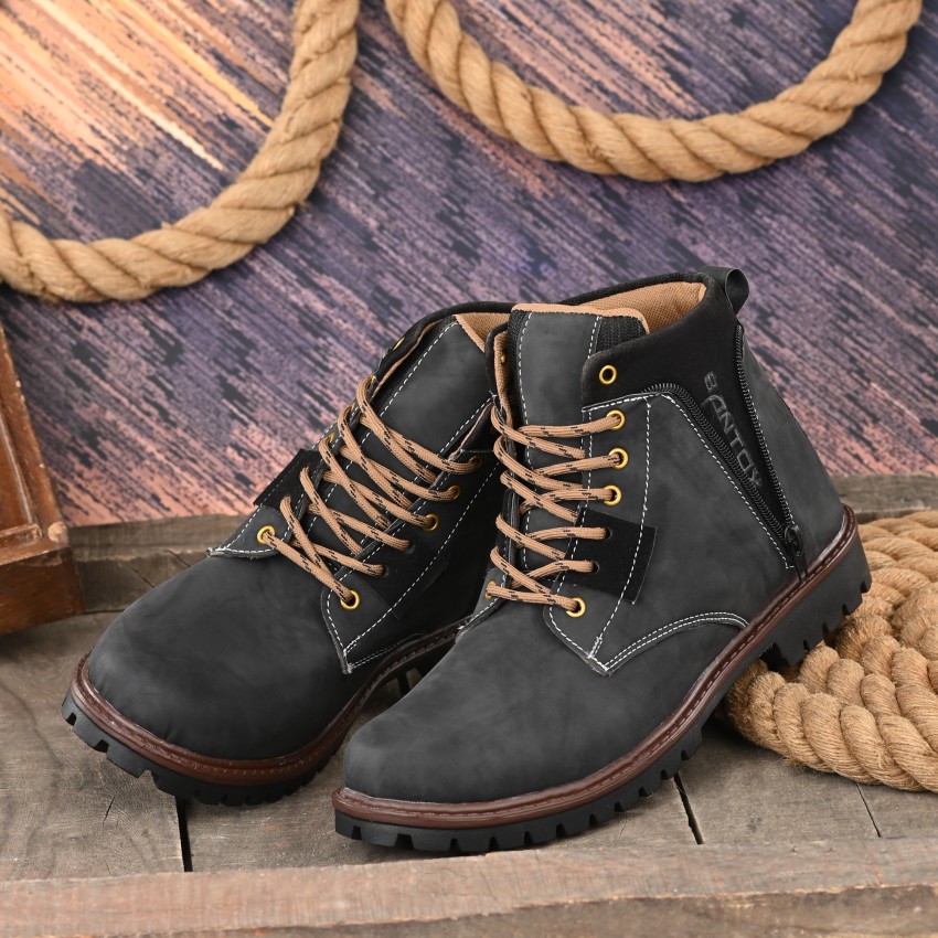 High neck shop boots for mens