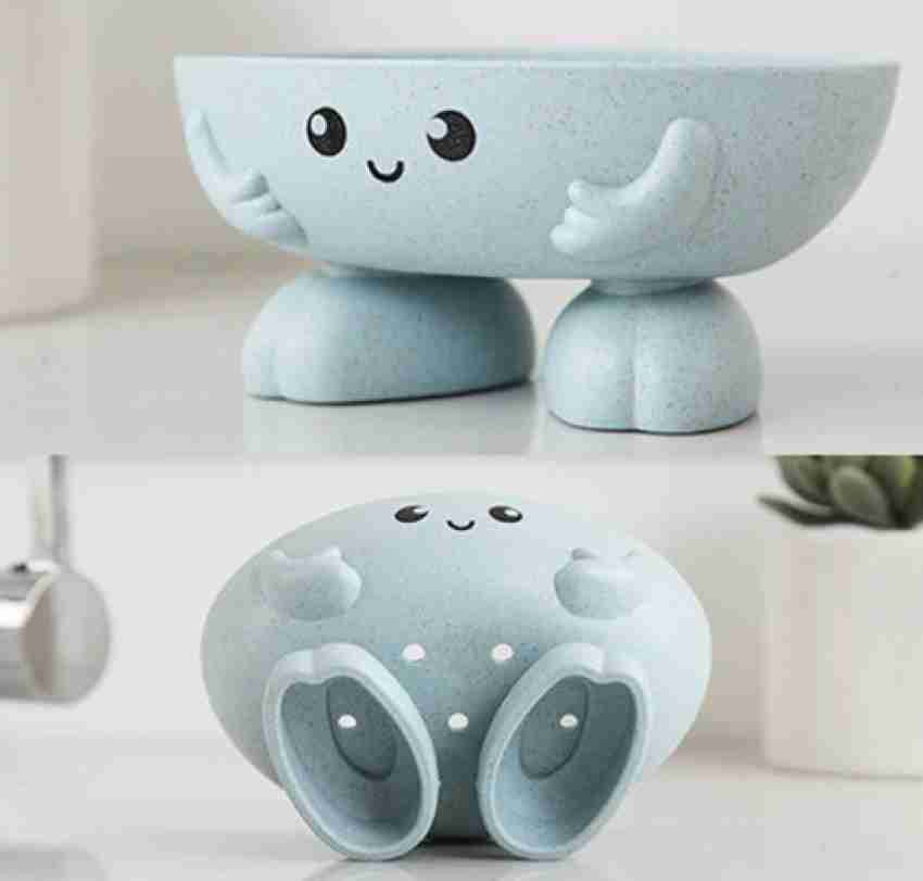 Double Wall Hanging Drain Soap Box Multifunctional Lotus Flower Shaped Soap  Holder Bathroom Rack Household Non-slip Storage Hook