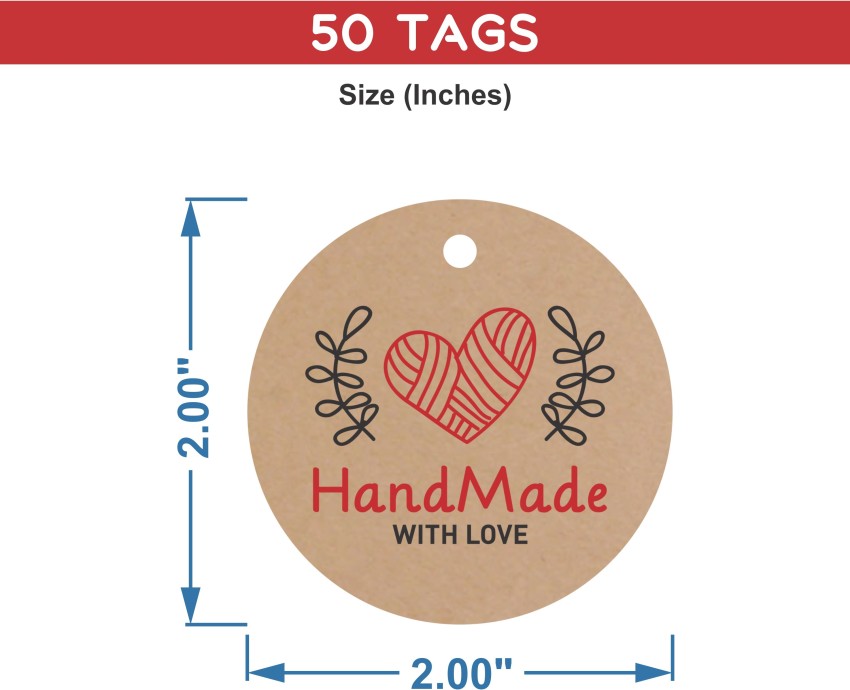 HASTHIP 3 cm ® Red Heart Stickers 1.5 Heart Labels Decor 500 per