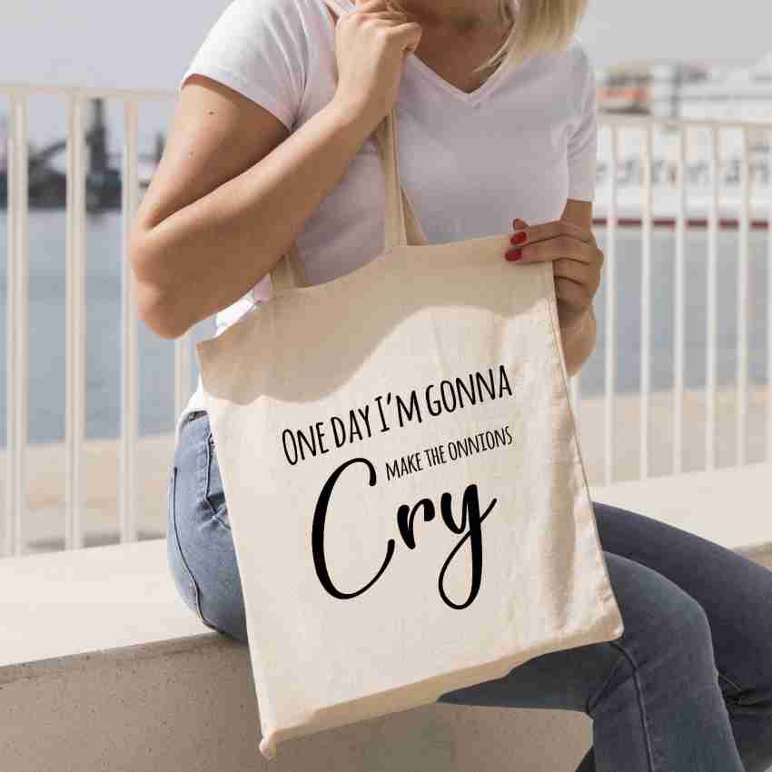 Shopping Totes Funny Slogan Printed Women's Tote Bags Made 