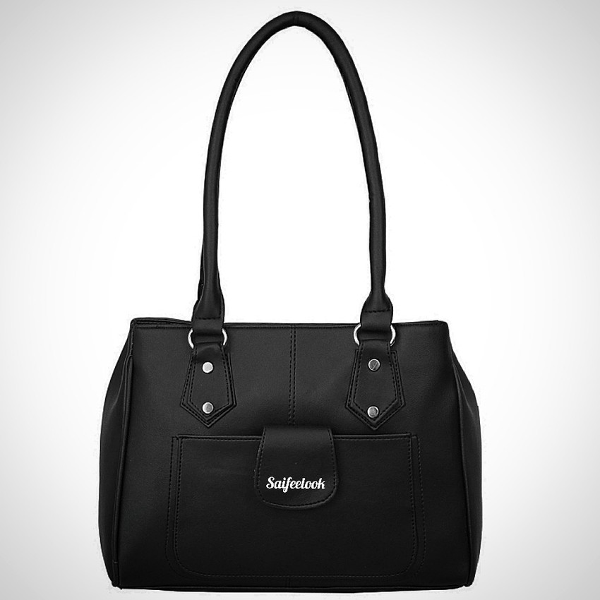Flipkart Saifee look Women Black Shoulder Bag Regular Size