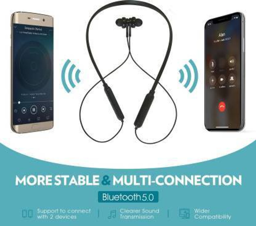 B Super Shop HH 15 Hours Playtime Bluetooth Neckband Combo