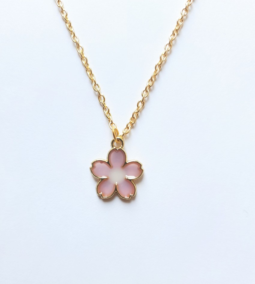 Lilac hot sale flower necklace