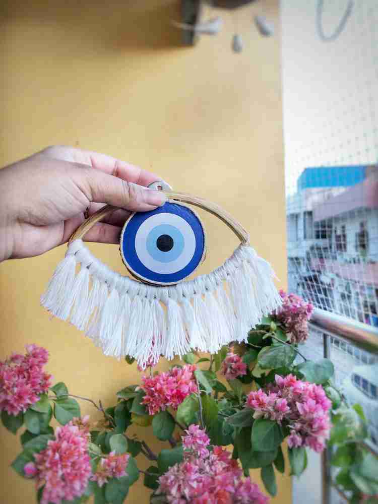 Macrame top evil eye