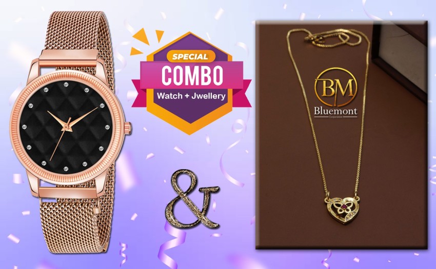 Ladies wrist store watch combo offer