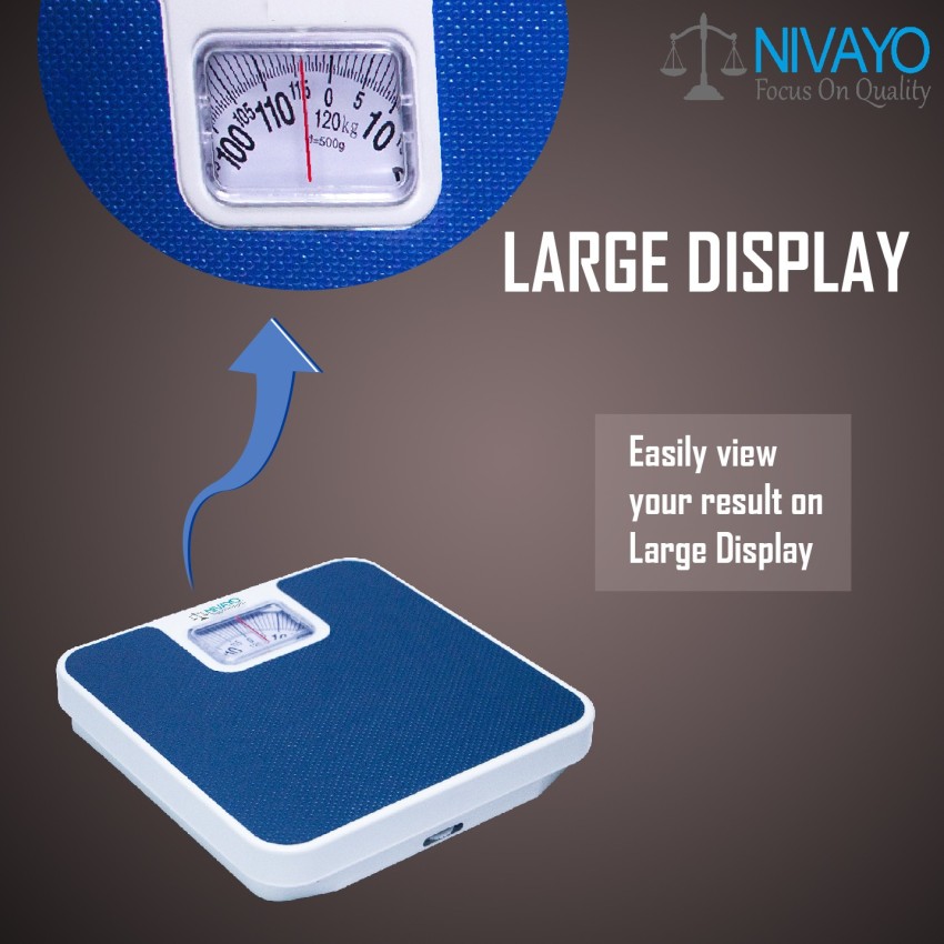 GVC Iron Analog Weight Machine - Manual Weighing Scale (Upto 120Kg  Capacity) : : Health & Personal Care