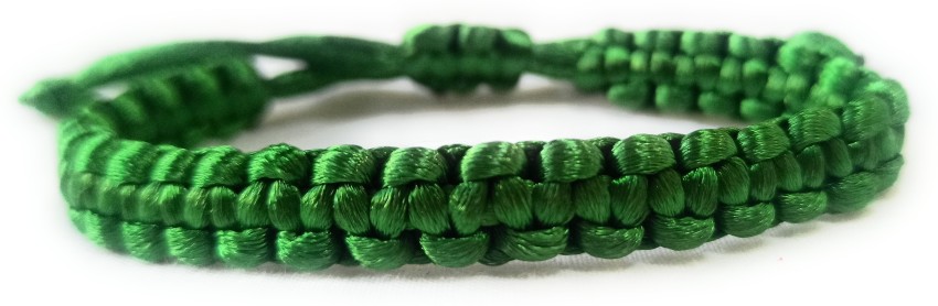 Green Adjustable Cord Bracelet | Luck Strings