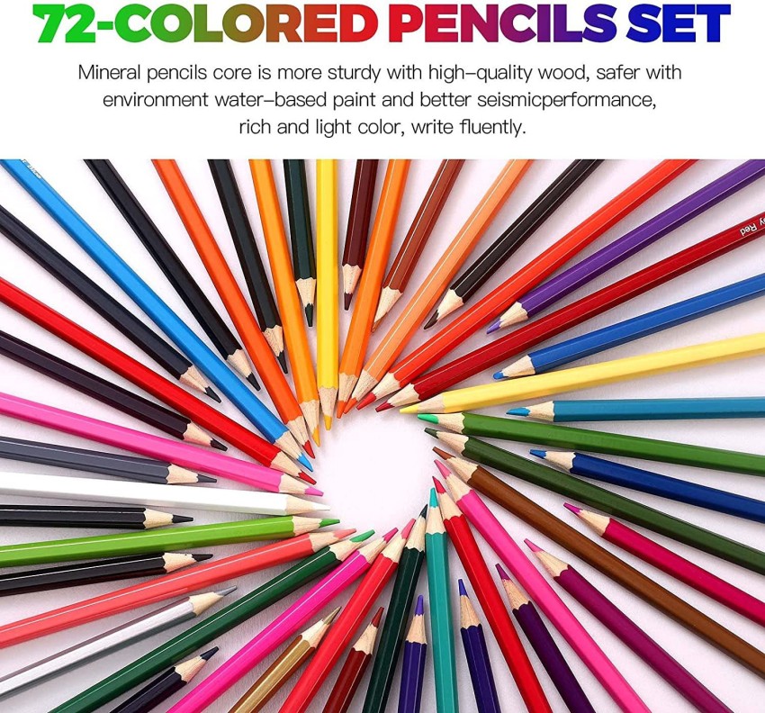 Corslet 75 Pcs Colour Pencils Kit Drawing Color