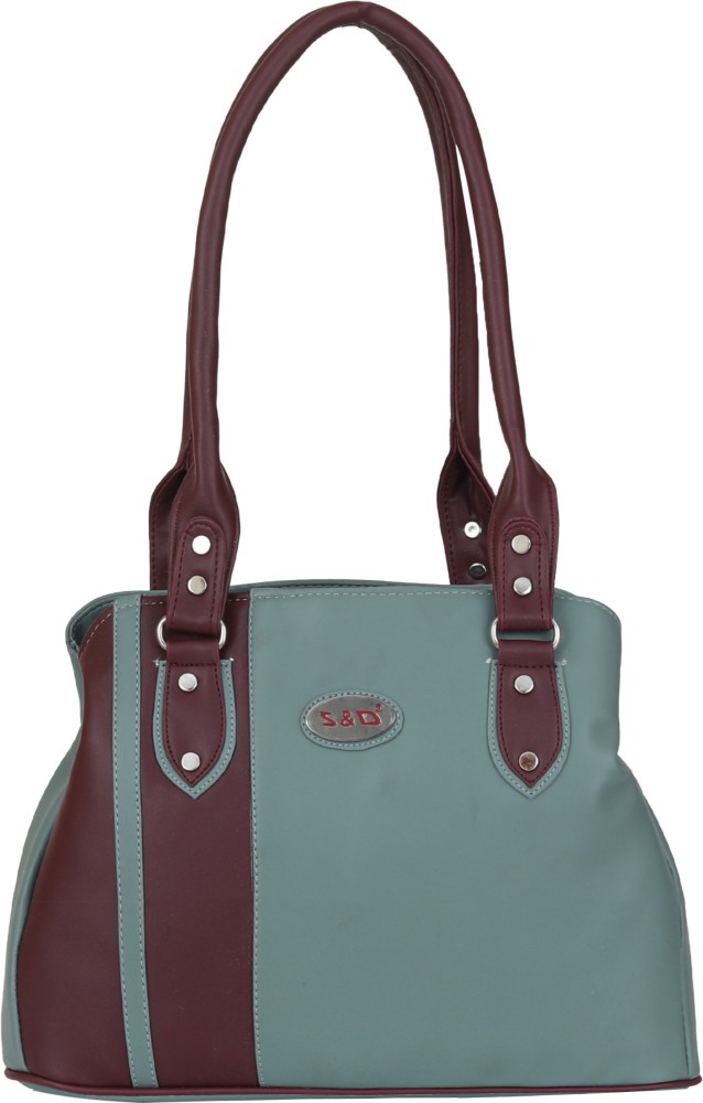 Small Over The Shoulder Bags Brown Leather Women's Satchel Bag, Green