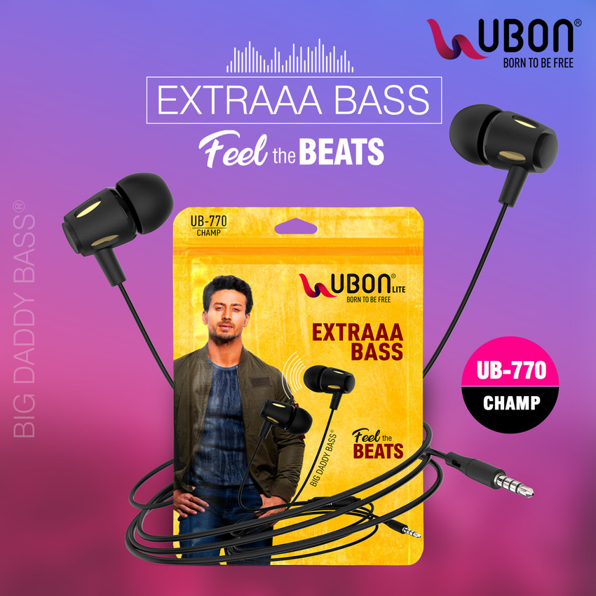 Ubon extra top bass earphones