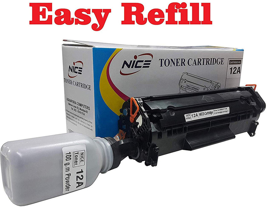 NICE Easy Refill 12A Toner Cartridge Set of 1 PCs 12A Cartridge