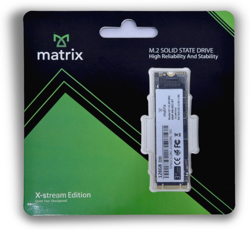MATRIX M.2 SOLID STATE DRIVE 128 GB Desktop, Laptop, All in One PC's  Internal Solid State Drive (SSD) (ST-VLW128G)