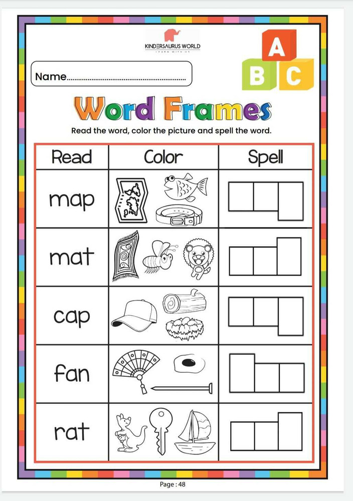 Phonics Worksheets For Kids