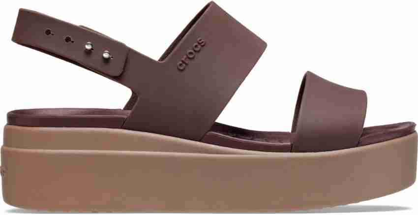 Crocs brooklyn low online wedge mushroom