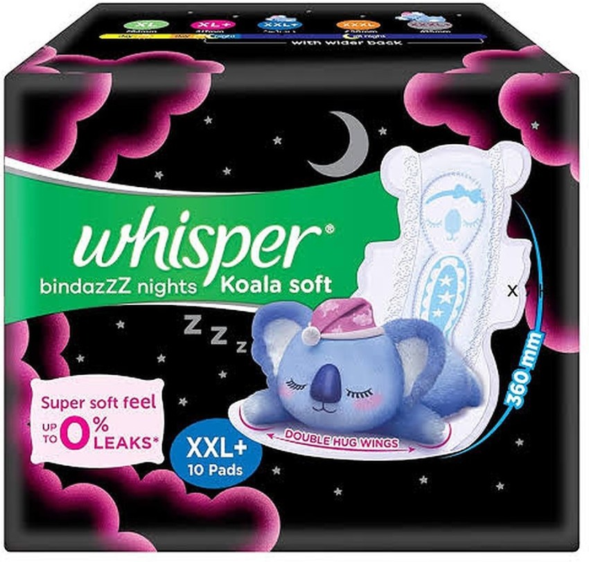Whisper Bindazzz Night Period Panty, whisper Disposable periods panties