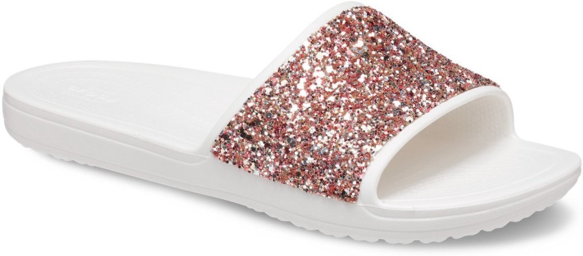 Gold cheap sparkle slides