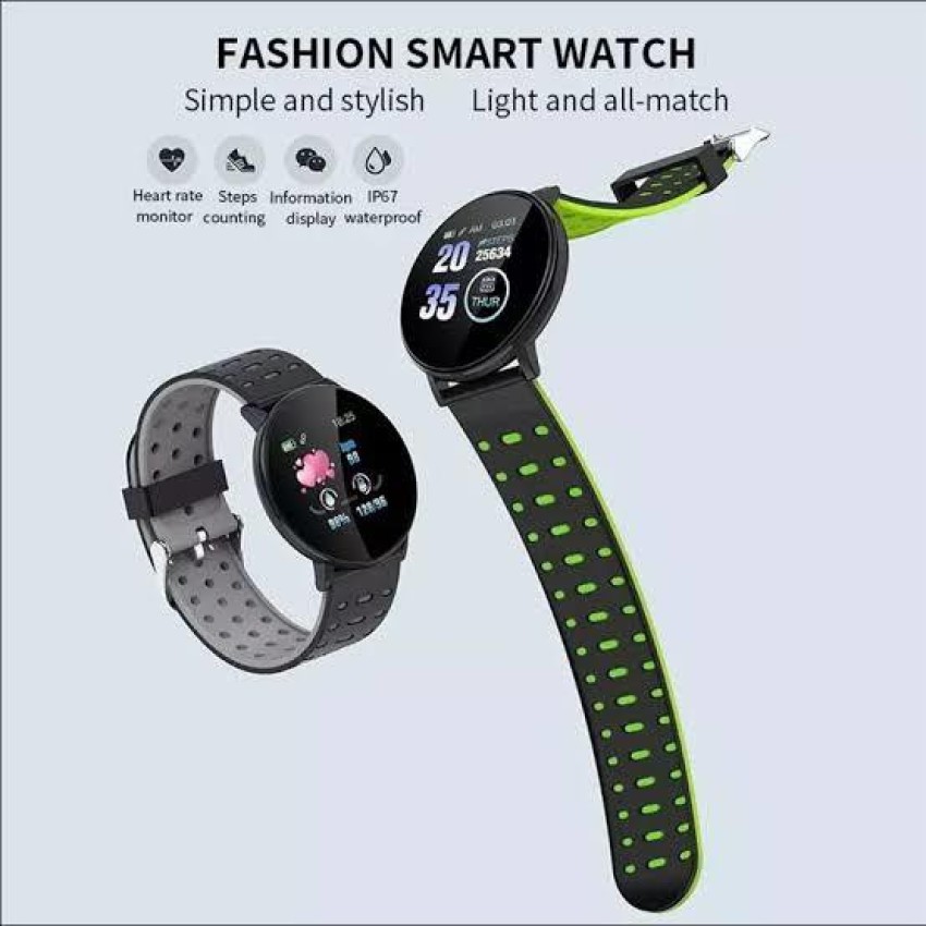 Bygaura ID119 smart fitness band black strap only Smartwatch