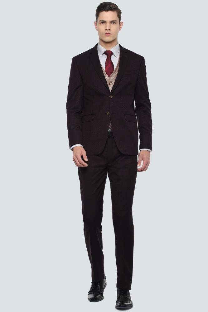 LOUIS PHILIPPE Single Breasted Self Design Men Suit - Buy LOUIS PHILIPPE  Single Breasted Self Design Men Suit Online at Best Prices in India