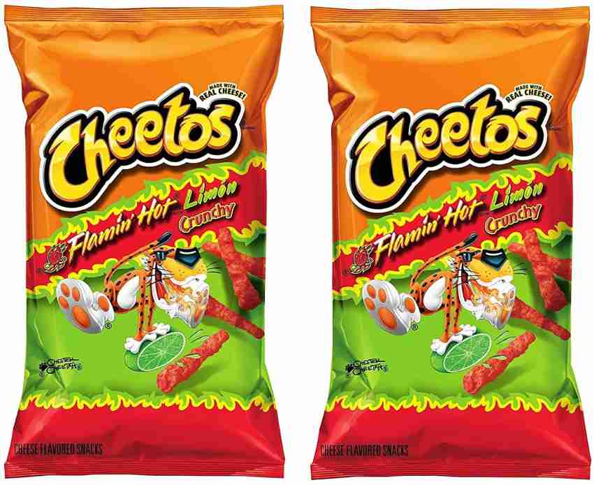 Cheetos Crunchy Flamin' Hot Limon Cheese Flavored Snacks, 9 Oz