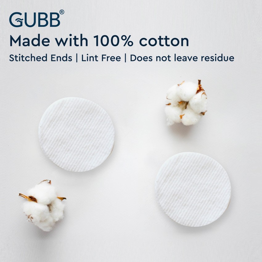 GUBB Round Cotton Pads For Face & Eyes Non Woven - Price in India