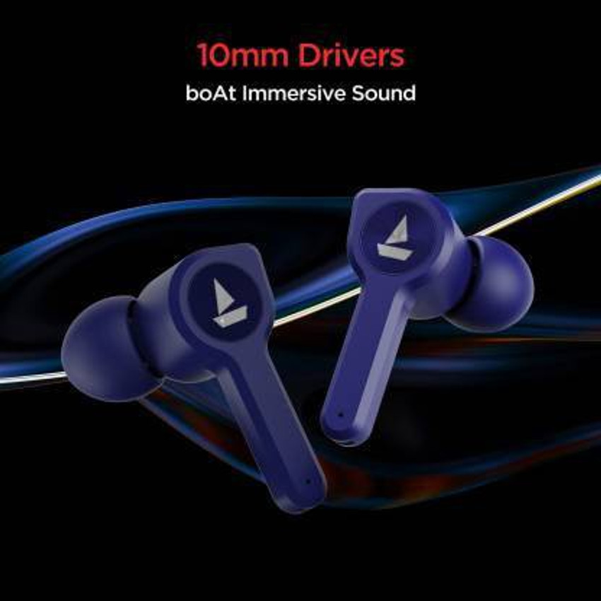 bharatx boAt Airdopes 402 Bluetooth Headset Bold Blue True
