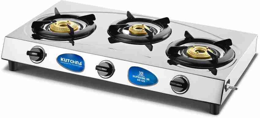 kutchina 3 burner gas stove price list