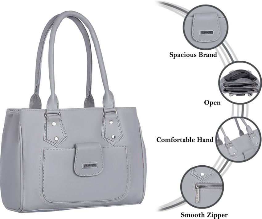 Buy Snappy Women Grey Shoulder Bag Dark Grey Online @ Best Price in India