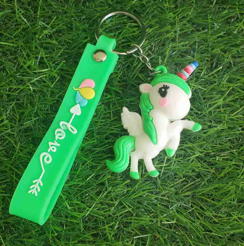 Rubber band keychain top