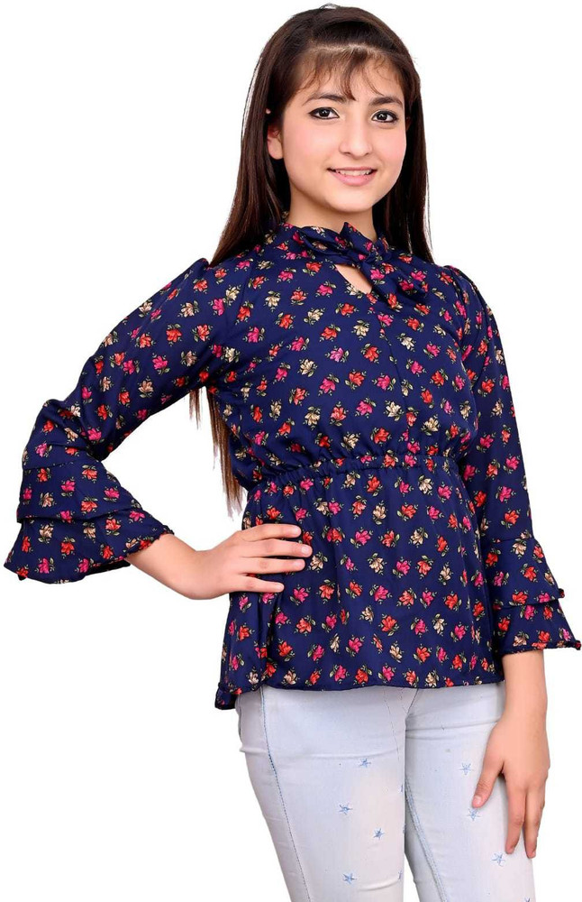 Skyfly Girls Casual Cotton Blend Tunic Top Price in India Buy