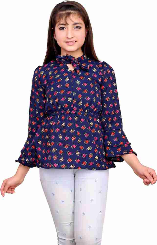 FASHIOFFLY Girls Casual Cotton Blend Peplum Top Price in India Buy FASHIOFFLY Girls Casual Cotton Blend Peplum Top online at Flipkart