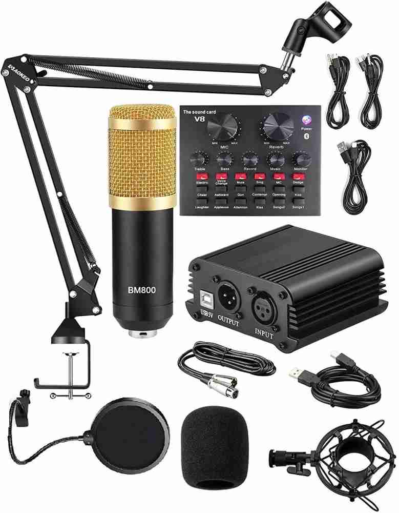 BM800 Condenser Usb Condenser Microphone V8 With Large Diaphragm