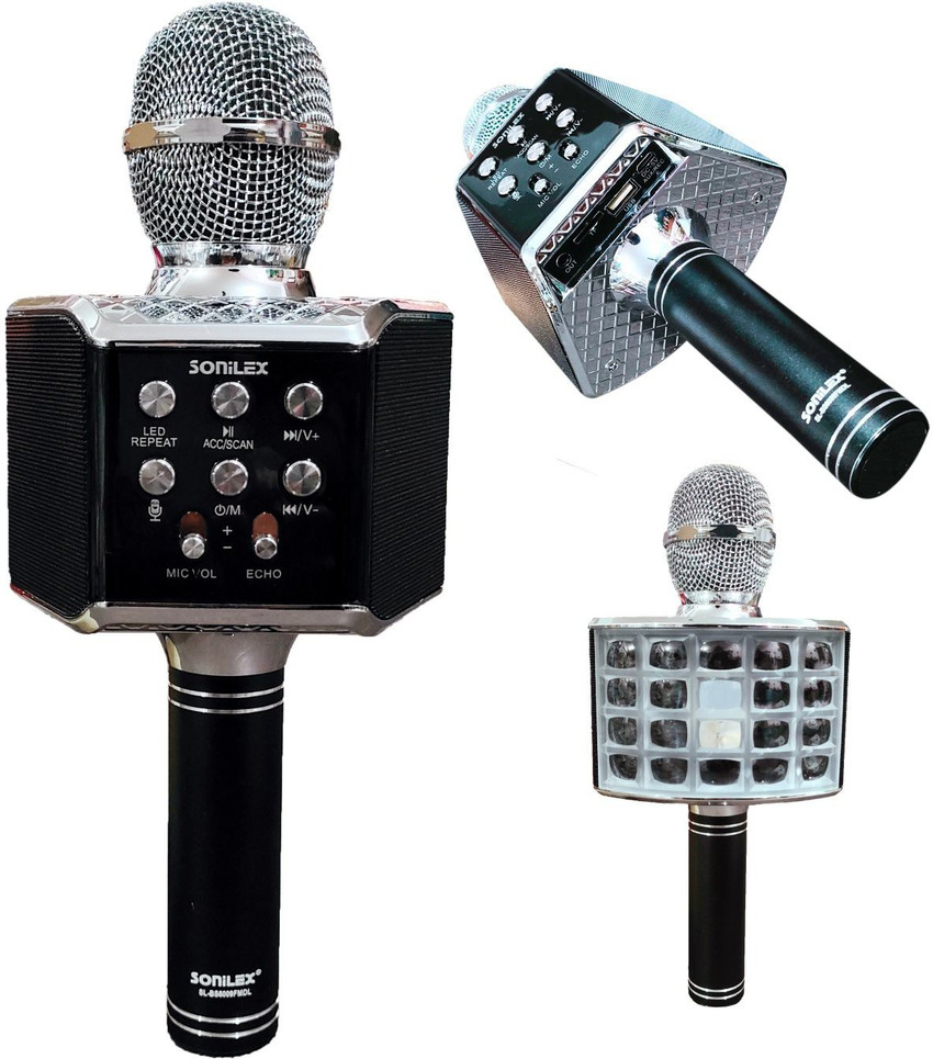 CASE CREATION Handheld wireless disco light Mic for karaoke disco