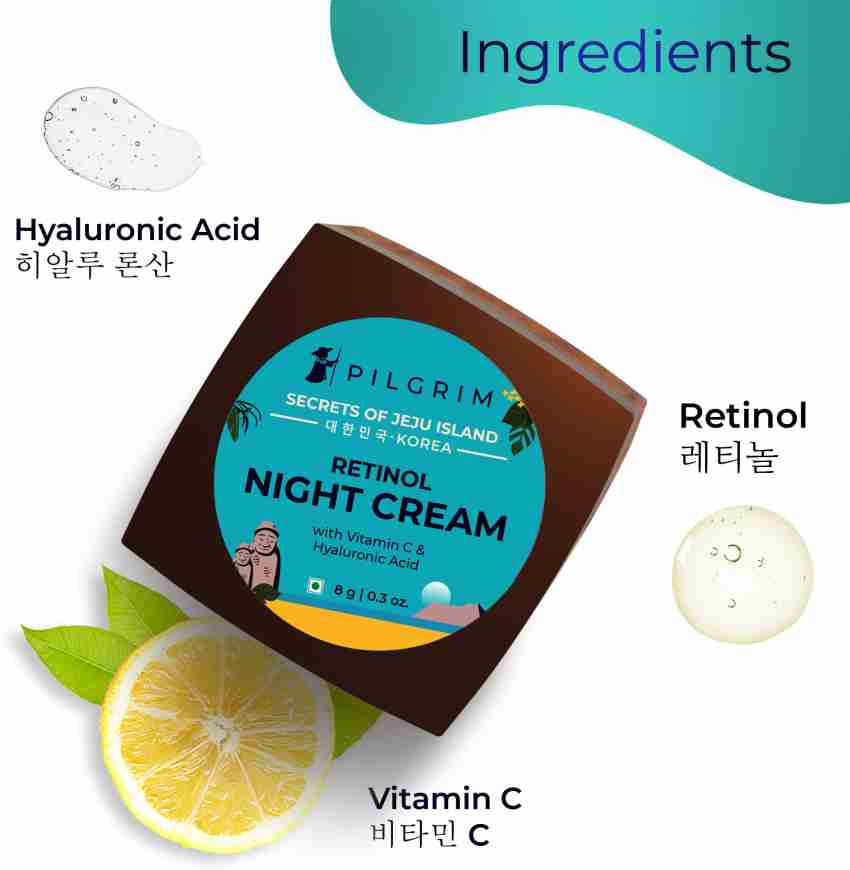 Pilgrim Retinol Night Cream with Vitamin C, Anti Ageing, For Wrinkles &  Fine Lines - Price in India, Buy Pilgrim Retinol Night Cream with Vitamin C, Anti Ageing