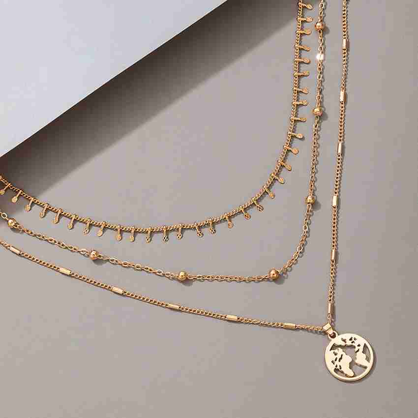 Layered necklace flipkart on sale