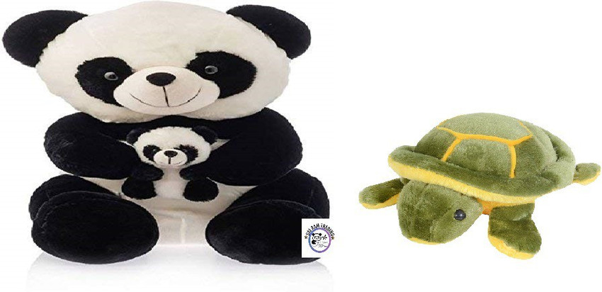 SRT TOYS Imported Panda Teddy With Baby Tortoise Combo Soft Toys 45 cm Imported Panda Teddy With Baby Tortoise Combo Soft Toys Buy Panda Tortoise toys in