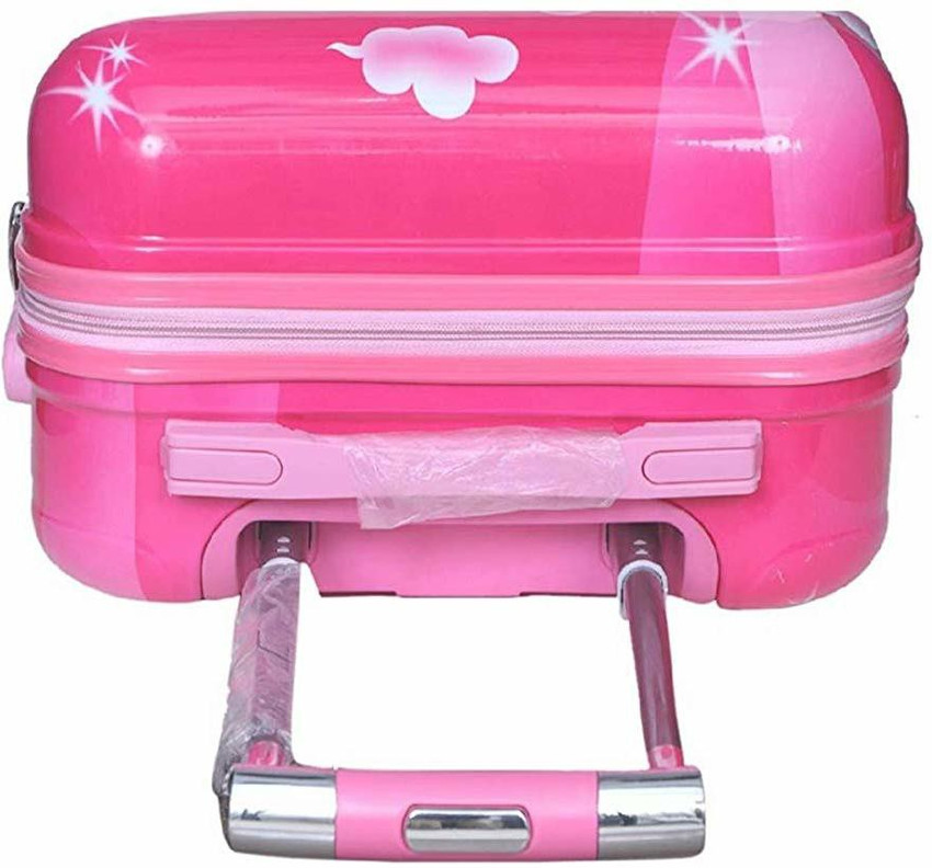 Swarn Products Golden Hair Barbie Suitcase Trolley Bag for Kids