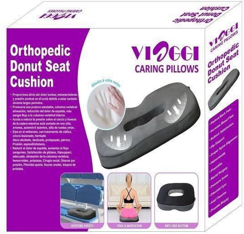 Coccyx Hemorrhoid Seat Cushion Gel Memory Foam Donut Tailbone Pillow Pain  Relief