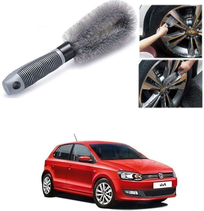 AXWee CAR ALLOY WHEEL CLEANER BRUSH TYRE RIM FOR Volkswagen Polo