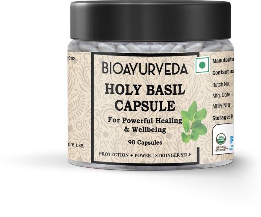 BIOAYURVEDA Holy Basil Capsule Price in India Buy BIOAYURVEDA