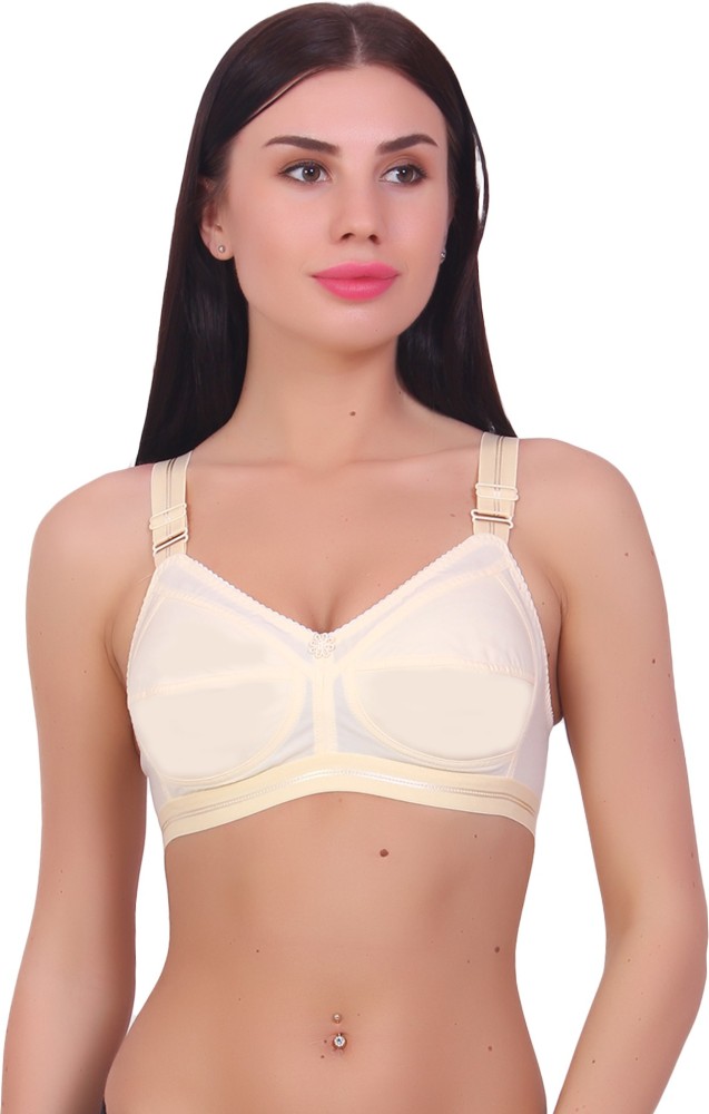 Light Pure Light Pure Broad Elastic 4 hook backside Cotton Uplift Bra With  B C D Cup Size Women Full Coverage Non Padded Bra - Buy Light Pure Light  Pure Broad Elastic