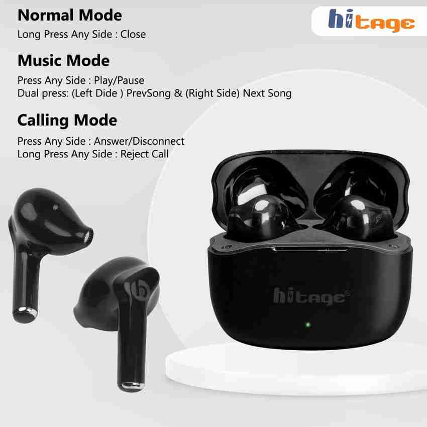 Hitage TWS 5 ORIGNAL TRUE WIRELLES STEREO EAR BUDS SMART CHIP BT 5.1 TOUCH CONTROL Bluetooth Headset