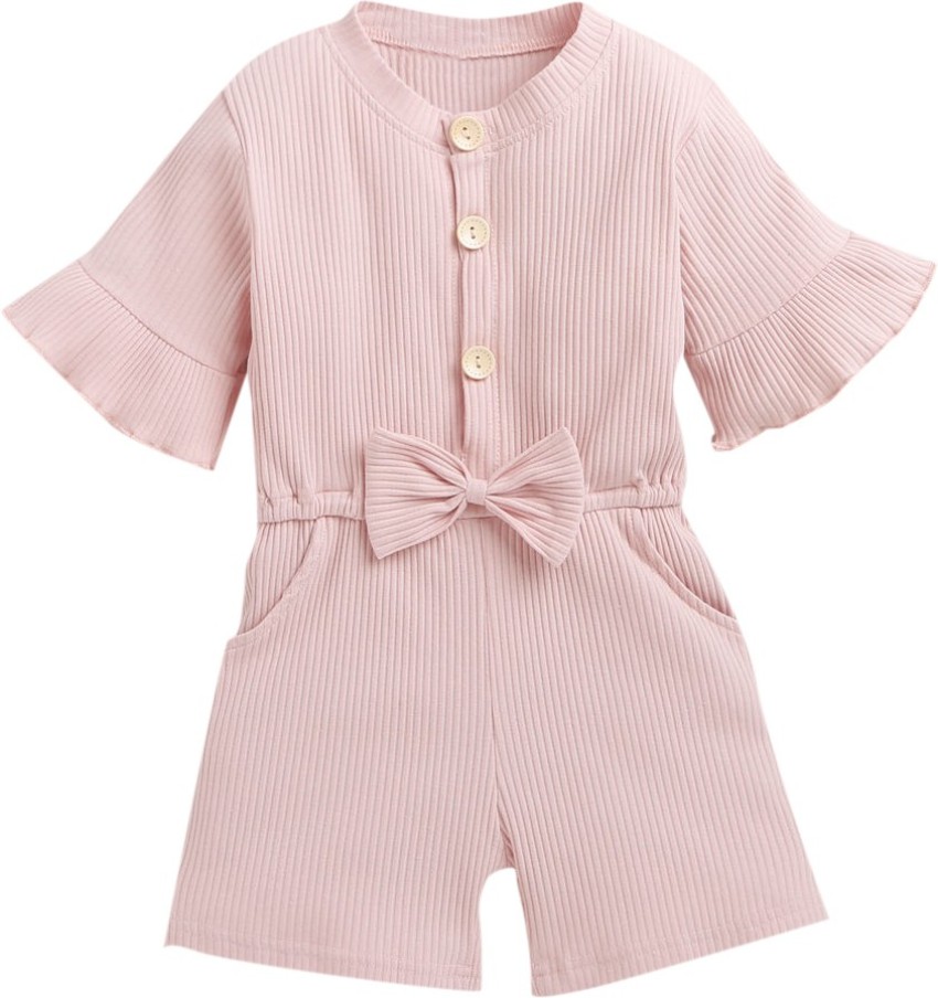 Buy online Girls Pink Striped Full Length Jumpsuit from girls for Women by  Budding Bees for ₹899 at 61% off