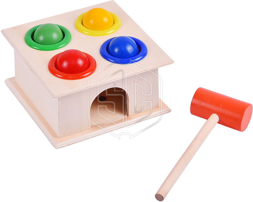 Wooden hammer and deals ball toy