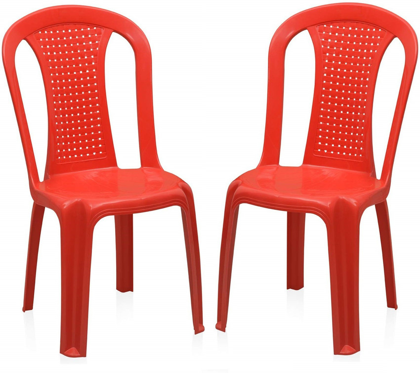 Highway Moulded Durable Luxury Plastic Chair Pack of 2 Plastic