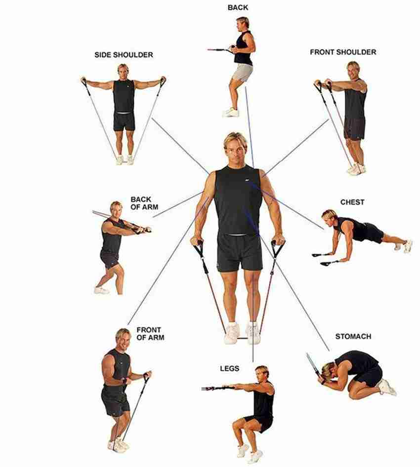 domnikyas Pull Rope Rope Rubber Bands for Fitness Exercise XR24