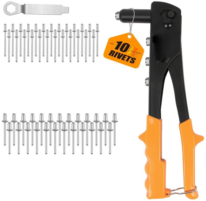 How to use a rivet gun on leather hotsell