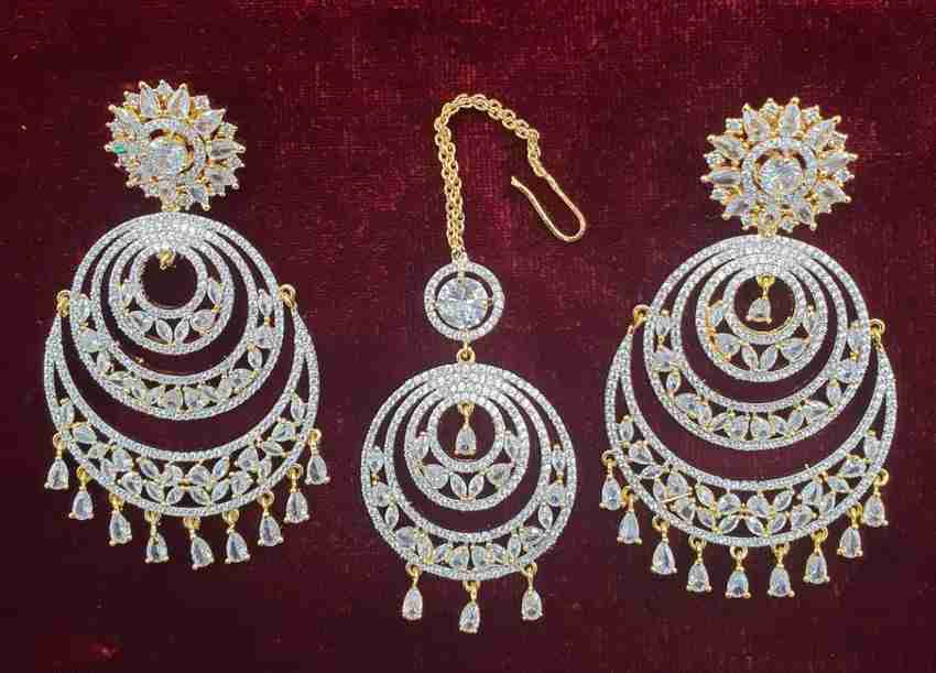 American diamond earrings hot sale flipkart