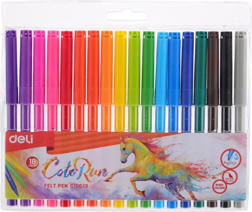 DOMS Aqua (12,24) Colour Sketch Pens – TheKalamStore