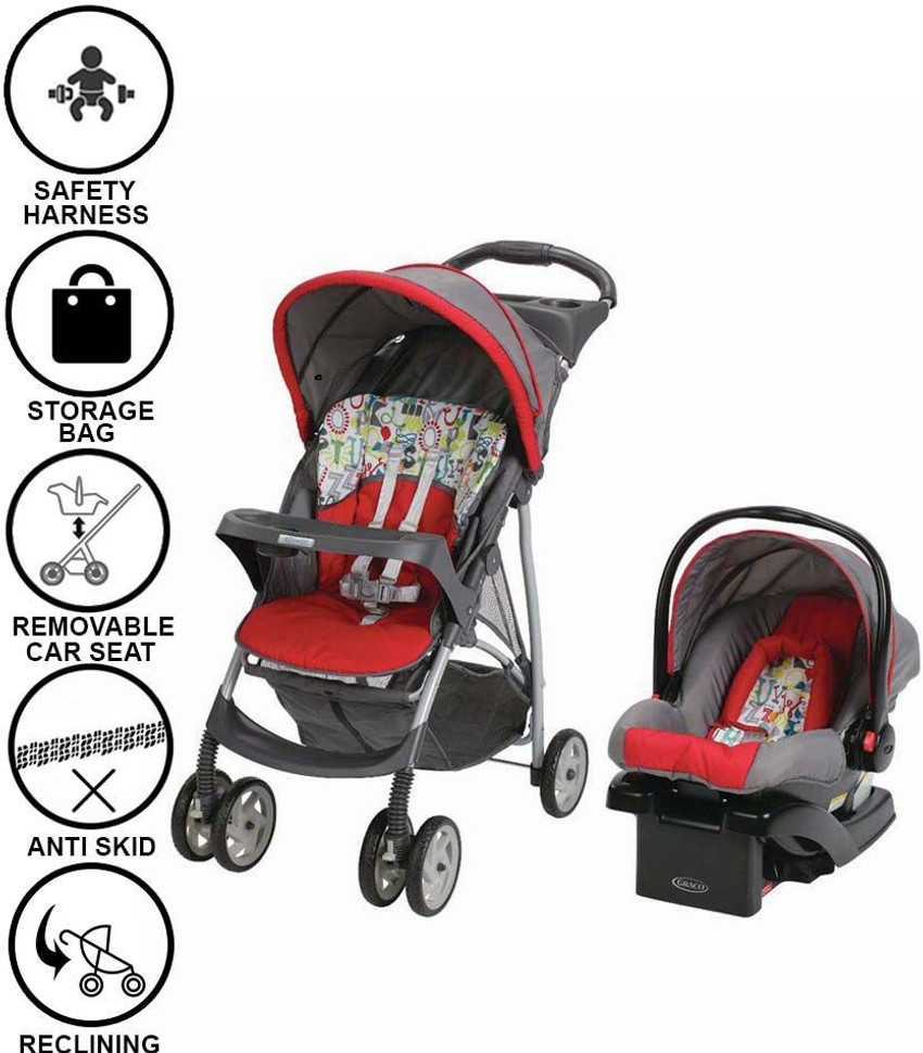 Graco literider click best sale connect stroller recline