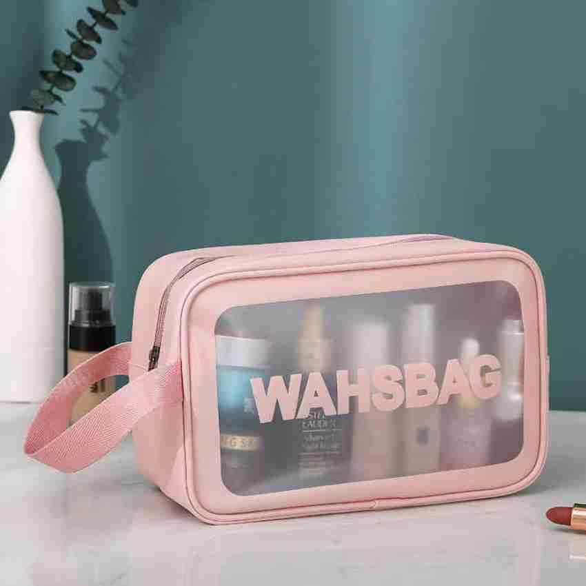  ANEMEL Clear Cosmetic Bag Dual Layer Travel Toiletry